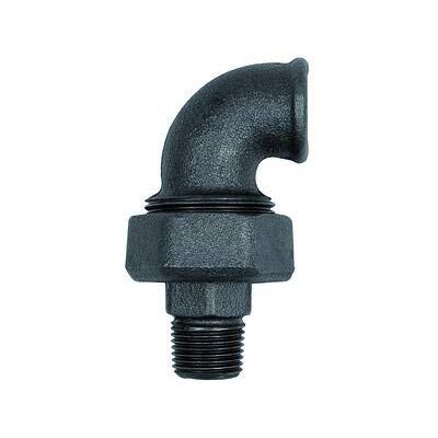 RIEGLER Raccordo a vite Bogen 98, a tenuta conica, IG/AG, Rp 2, R 2, in ghisa nera temperata, temperatura di funzionamento da -20 °C a 300 °C, ISO 7-1 RIEGLER Raccordo a vite Bogen 98, a tenuta conica, IG/AG, Rp 2, R 2, in ghisa nera temperata, temperatura di funzionamento da -20 °C a 300 °C, ISO 7-1