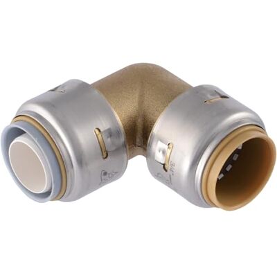 SharkBite Gomito a 90 gradi di transizione in polibutilene massimo 3/4 di pollice x 3/4 pollici, raccordo idraulico in ottone, tubo PEX, rame, CPVC, PE-RT, HDPE, SharkBite Gomito a 90 gradi di transizione in polibutilene massimo 3/4 di pollice x 3/4 pollici, raccordo idraulico in ottone, tubo PEX, rame, CPVC, PE-RT, HDPE,