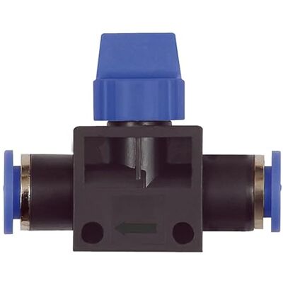 RIEGLER Connettore a 3/2 vie, diametro esterno 10 mm, colore: Blu RIEGLER Connettore a 3/2 vie, diametro esterno 10 mm, colore: Blu