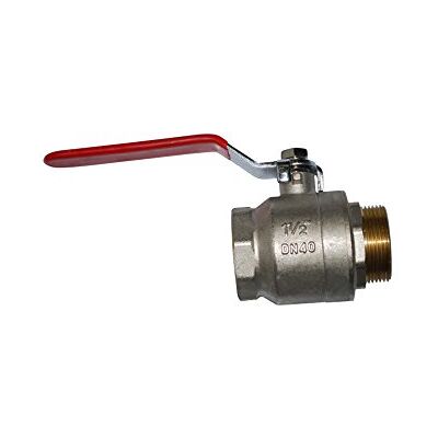 BOUTTE Boutté 2127793 Valvola a sfera 1/4 con leva, maschio/femmina, 33 x 42 ACS PN40, Argento (Argent) BOUTTE Boutté 2127793 Valvola a sfera 1/4 con leva, maschio/femmina, 33 x 42 ACS PN40, Argento (Argent)