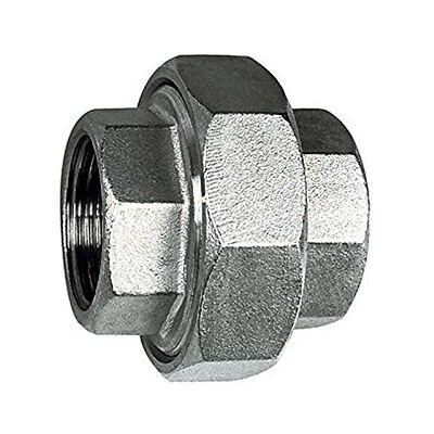 RIEGLER Raccordo filettato doppio solubile, conico, G 2 i., SW1 90, SW2 68, pressione di lavoro max. 10 bar, acciaio inox 1.4408 RIEGLER Raccordo filettato doppio solubile, conico, G 2 i., SW1 90, SW2 68, pressione di lavoro max. 10 bar, acciaio inox 1.4408