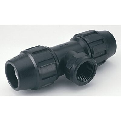 Adequa derivazione en tè, 90 ° uscita filettata femmina di polipropilene rinforzato con fibra di vetro, 50 mm – 1 1/2 Adequa derivazione en tè, 90 ° uscita filettata femmina di polipropilene rinforzato con fibra di vetro, 50 mm – 1 1/2