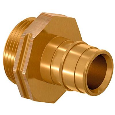 Uponor Raccordo maschio Q&E PL 63-G2"Mt, per montaggio con tubi in polietilene reticolato, con filettatura maschio/femmina a EN 10226-1, colore oro (riferimento ) Uponor Raccordo maschio Q&E PL 63-G2"Mt, per montaggio con tubi in polietilene reticolato, con filettatura maschio/femmina a EN 10226-1, colore oro (riferimento )