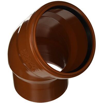 Bampi Raccordo Curva Ridotta in PVC 110/100, 45 Gradi, Bianco Bampi Raccordo Curva Ridotta in PVC 110/100, 45 Gradi, Bianco