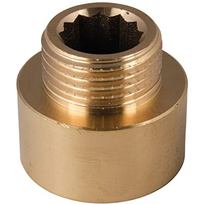 Sanitop-Wingenroth Riduttore con tipo 3/4 '' IG x tipo 1/2 '' AG raccordo con filettatura esterna e interna Diametro ridotto Raccordo filettato per l'installazione fine Rotondo Ottone Sanitop-Wingenroth Riduttore con tipo 3/4 '' IG x tipo 1/2 '' AG raccordo con filettatura esterna e interna Diametro ridotto Raccordo filettato per l'installazione fine Rotondo Ottone