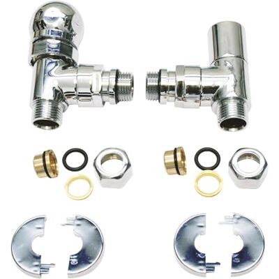 SOMATHERM FOR YOU , , Kit termostabilizzabile 1/2 (15x21) cromato per asciugamano SFY con volante manuale e connessione per tubo di rame diametro 14 SOMATHERM FOR YOU , , Kit termostabilizzabile 1/2 (15x21) cromato per asciugamano SFY con volante manuale e connessione per tubo di rame diametro 14
