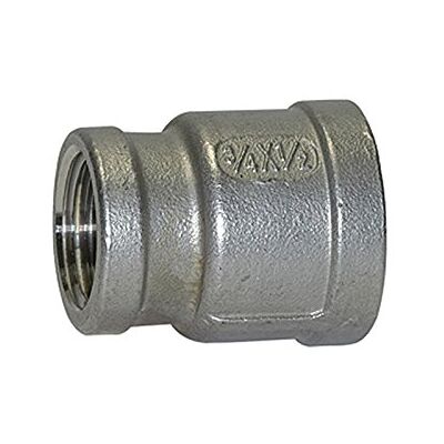 RIEGLER Manicotto di riduzione, rotondo, G 1/2 i., G 3/8 i., pressione di lavoro max. 20 bar, acciaio inox 1.4408 RIEGLER Manicotto di riduzione, rotondo, G 1/2 i., G 3/8 i., pressione di lavoro max. 20 bar, acciaio inox 1.4408
