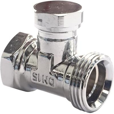 SOMATHERM FOR YOU , , Tè di regolazione cromato da avvitare MF1/2 (15x21), permette di bilanciare un'installazione, compatibile con tutti i radiatori con un orifizio, nella parte bassa 1/2. SOMATHERM FOR YOU , , Tè di regolazione cromato da avvitare MF1/2 (15x21), permette di bilanciare un'installazione, compatibile con tutti i radiatori con un orifizio, nella parte bassa 1/2.