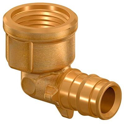 Uponor Q&E PL 25-Rp3/4" Ft Raccordo a gomito femmina a 90° per filettature maschio/femmina secondo EN 10226-1, colore oro (riferimento ) Uponor Q&E PL 25-Rp3/4" Ft Raccordo a gomito femmina a 90° per filettature maschio/femmina secondo EN 10226-1, colore oro (riferimento )