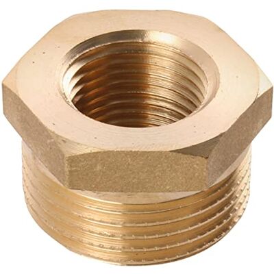 Sanitop-Wingenroth Riduttore con tipo 1 '' AG x tipo 3/4 '' IG raccordo con filettatura esterna e interna diametro ridotto raccordo filettato per l'installazione fine multiangolo ottone Sanitop-Wingenroth Riduttore con tipo 1 '' AG x tipo 3/4 '' IG raccordo con filettatura esterna e interna diametro ridotto raccordo filettato per l'installazione fine multiangolo ottone