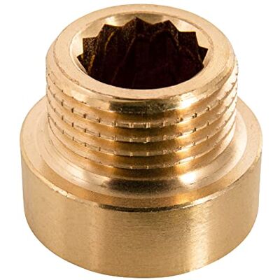 Sanitop-Wingenroth Prolunga per rubinetto, tipo 1/2" x 10 mm, con filettatura interna, 1 filettatura interna e 1 filettatura esterna, installazione acqua potabile, ottone, Sanitop-Wingenroth Prolunga per rubinetto, tipo 1/2" x 10 mm, con filettatura interna, 1 filettatura interna e 1 filettatura esterna, installazione acqua potabile, ottone,