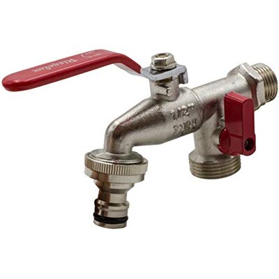 RIEGOLUX Rubinetto Ottone Giardino Uscita/DOB. Accoppiamento rapido RIEGOLUX Rubinetto Ottone Giardino Uscita/DOB. Accoppiamento rapido