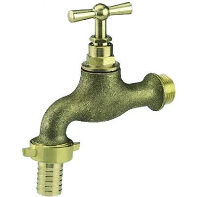 BOUTTE Boutt 2172786 Rubinetto da giardino, in ottone, 20 x 27, raccordo 20 x 24, per tubi 19 BOUTTE Boutt 2172786 Rubinetto da giardino, in ottone, 20 x 27, raccordo 20 x 24, per tubi 19