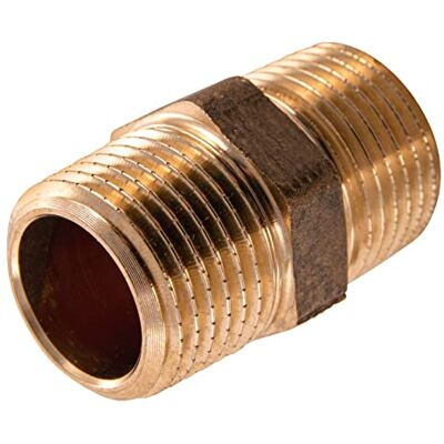 Sanitop-Wingenroth Doppio nipplo con tipo 3/8 '' AG, raccordo con due filettature esterne, doppio connettore, raccordo filettato per l'installazione fine, multi-bordo, ghisa rossa, Sanitop-Wingenroth Doppio nipplo con tipo 3/8 '' AG, raccordo con due filettature esterne, doppio connettore, raccordo filettato per l'installazione fine, multi-bordo, ghisa rossa,