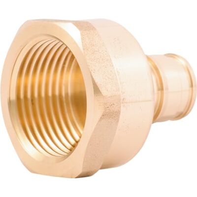 SharkBite Adattatore FNPT ad espansione da 1/2 pollici x 3/4 di pollice per tubi PEX-A, raccordi idraulici in ottone, adattatore NPT femmina per tubi PEX-A, SharkBite Adattatore FNPT ad espansione da 1/2 pollici x 3/4 di pollice per tubi PEX-A, raccordi idraulici in ottone, adattatore NPT femmina per tubi PEX-A,