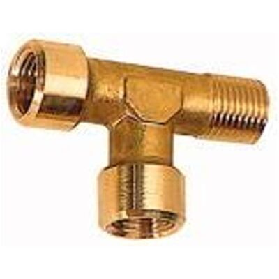 RIEGLER 112734 Raccordo a T, interno/esterno, G/R 3/8, AF 17, ottone bianco RIEGLER 112734 Raccordo a T, interno/esterno, G/R 3/8, AF 17, ottone bianco