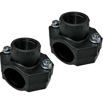 Aerzetix C51886 Set di 2 Collare di Presa per Tubi Ø32 Filettatura 3/4'' con 2 bulloni Fascetta di derivazione per Tubi secondari Aerzetix C51886 Set di 2 Collare di Presa per Tubi Ø32 Filettatura 3/4'' con 2 bulloni Fascetta di derivazione per Tubi secondari