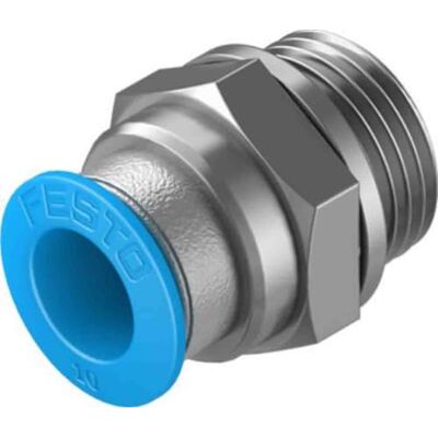 FESTO QS-G3/8-10-50 132044, raccordo a innesto, struttura costruttiva: principio push-pull, posizione di montaggio: a piacere FESTO QS-G3/8-10-50 132044, raccordo a innesto, struttura costruttiva: principio push-pull, posizione di montaggio: a piacere