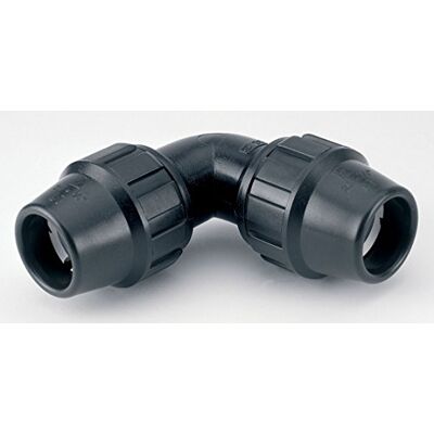 Adequa gomito 90 ° in polipropilene rinforzato con fibra di vetro, 50 mm Adequa gomito 90 ° in polipropilene rinforzato con fibra di vetro, 50 mm