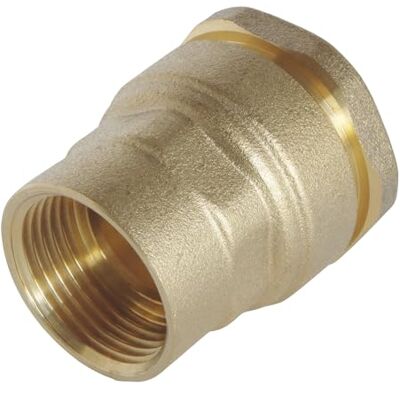 Somatherm for you - Raccordo femmina dritto in ottone F40/49 - Giunto per tubo Somatherm for you - Raccordo femmina dritto in ottone F40/49 - Giunto per tubo
