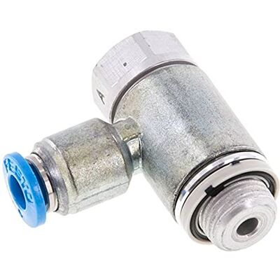 FESTO grla di 1/8-4 QS D 193143 valvola a farfalla della valvola di non ritorno Venti funzione: di scarico della valvola a farfalla della funzione di ritegno FESTO grla di 1/8-4 QS D 193143 valvola a farfalla della valvola di non ritorno Venti funzione: di scarico della valvola a farfalla della funzione di ritegno