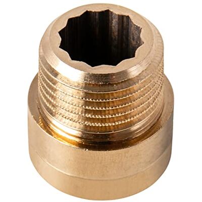 Sanitop-Wingenroth Prolunga per rubinetto, tipo 1/2" x 20 mm, con filettatura interna, 1 filettatura interna e 1 filettatura esterna, in ghisa rossa Sanitop-Wingenroth Prolunga per rubinetto, tipo 1/2" x 20 mm, con filettatura interna, 1 filettatura interna e 1 filettatura esterna, in ghisa rossa