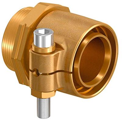 Uponor Raccordo maschio PN10 75 x 10,3 – 2", con filettatura cilindrica, con O-ring, temperatura e pressione massima di 10 bar/95 ºC o 16 bar/20 ºC, in ottone, colore oro (riferimento ) Uponor Raccordo maschio PN10 75 x 10,3 – 2", con filettatura cilindrica, con O-ring, temperatura e pressione massima di 10 bar/95 ºC o 16 bar/20 ºC, in ottone, colore oro (riferimento )