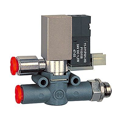 RIEGLER Valvola a solenoide a 3/2 vie, portata, G1/8 Schl.8 NC, 1 pezzo RIEGLER Valvola a solenoide a 3/2 vie, portata, G1/8 Schl.8 NC, 1 pezzo