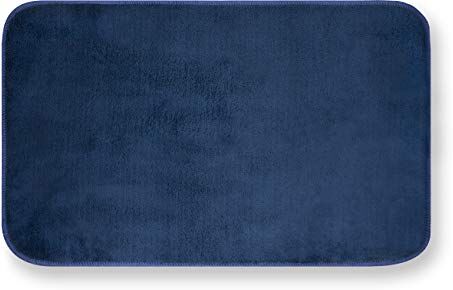 GEMITEX Tappeto MERLINO 50X80 Blu ULTRASSORBENTE, Polyester