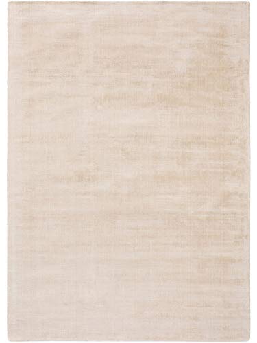 benuta ESSENTIALS Tappeto, Rayon, Crema, 120 x 170 cm