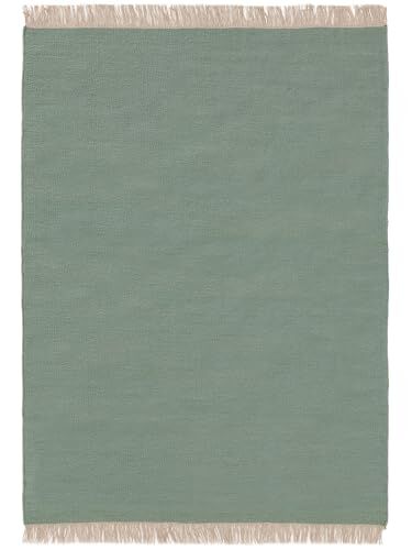 benuta Tappeto di lana Liv verde chiaro, 120 x 170 cm, in fibra naturale