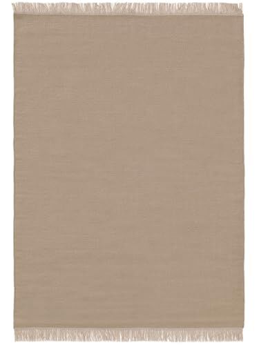 benuta Tappeto di lana Liv beige 140 x 200 cm – Tappeto in fibra naturale in lana