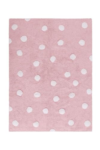 Lorena Canals Topos Pink Washable Rug, Rosa