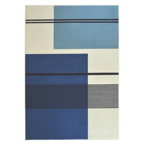 WEBTAPPETI.IT Tappeto stile moderno POSITANO BLU cm.160X225