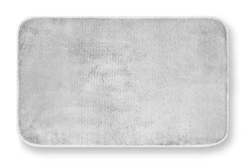 GEMITEX Tappeto Merlino Grigio Chiaro Ultrassorbente, Poliestere, 40 x 70 cm