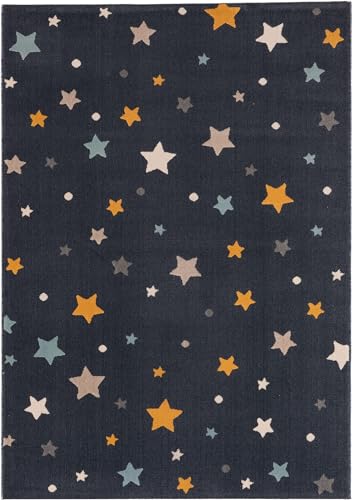 benuta Juno Tappeto per bambini, 160 x 230 cm, colore: Blu