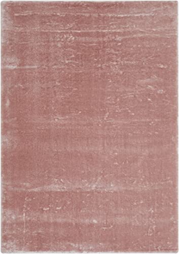 andiamo Lambskin Tappeto in finta pelle di agnello, a pelo lungo, 55 x 110 cm, colore: Rosa