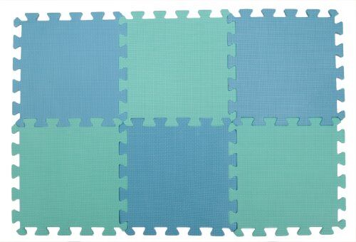 KnitPro Tappetini bloccanti, Poliuretano, Verde, Blu, Arancione, 30 x 30 Centimeters