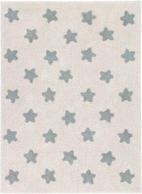 Lorena Canals Tappeto Cotone Stelle Blu 120x160 cm