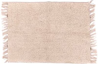 CIAL LAMA Tappeto decorativo 100% cotone morbido tappeto beige 90 cm