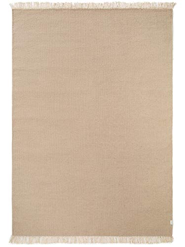 benuta Tappeto di lana Liv beige 170 x 240 cm – Tappeto in fibra naturale in lana
