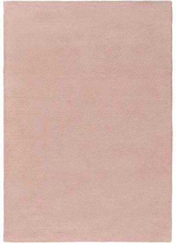 benuta NATURALS Tappeto di lana Bent Plain rosa, 160 x 230 cm, in fibra naturale