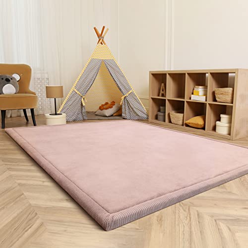 Paco Home Tappeto Bambini Cameretta Bambina Ragezzi Tappeto Morbido Antiscivolo Moderno, Dimensione:160x220 cm, Colore:Pink