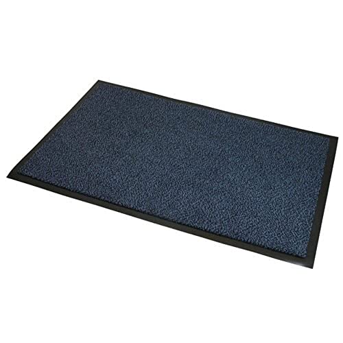 JVL Heavy Duty tappetini Antiscivolo barriera Porta – 60 x 150 cm, Blu/Nero