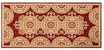 Il Gruppone Passione Casa Tappeto Cucina In Ciniglia Passatoia Multiuso Ingresso Corridoio Antiscivolo Prodotto Italiano Disegni Piazzati Cotone Varie Misure Lavabile In Lavatrice Andalusia Rosso 57x140 cm