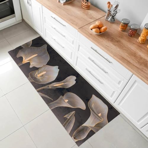 parpyon ® Tappeto Multiuso Tappeto cucina Antiscivolo Lavabile ETNA passatoia al metro ANTIMACCHIA e ANTISFILO Tappeto Bagno Scendiletto Tappeti moderni (CM 50X80, ET45)