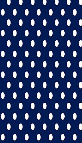 Homemania Tappeto Stampato Classic Dots 1 Per Salotto, Sala, Camera Da Letto, Cameretta Stampa, Moderno, Blu, Bianco, in Poliestere, Cotone, 80x120 cm