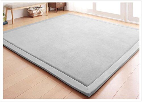 Fancytan Tappeto per Cameretta dei Bambini, Tappetino Gattonare Bambini Morbido, Tappetino Gioco, Tappeto Salotto Tatami, Antiscivolo, Grigio, 80 x 200cm