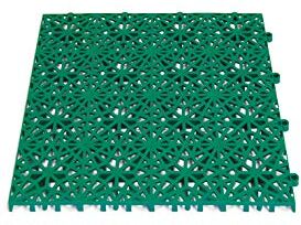 Miltex  Fondo Tappetino da Yoga ruggine, 30 x 30 cm, VE-2 11 Piastre 1 m², Verde