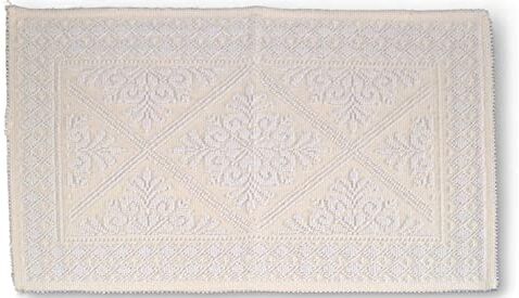 Generico Tappeto Sardo Stuoia Passatoia 100% Cotone Made In Italy ch 16 colori (Bianco, 40x60)